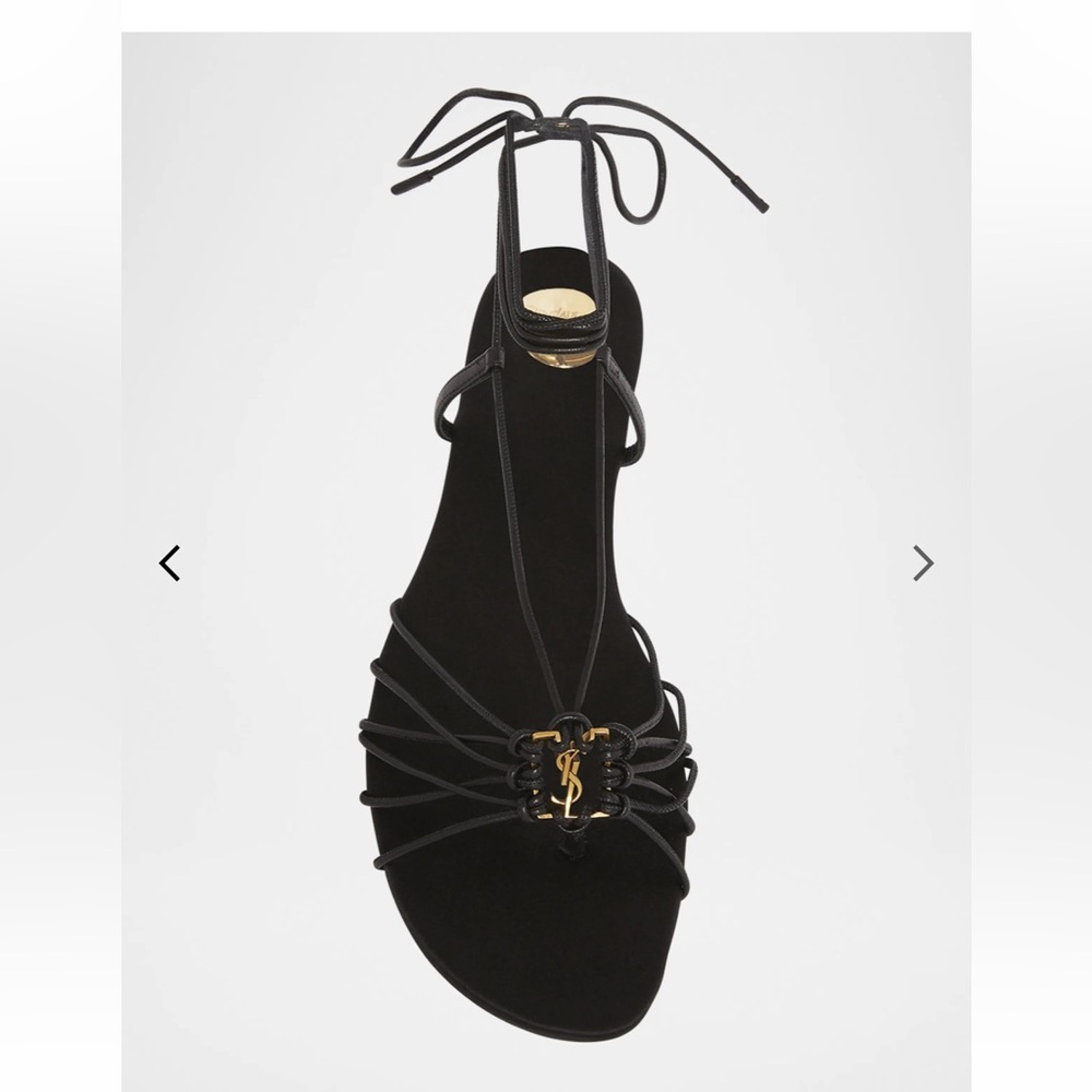 SAINT LAURENT BABYLONE SANDALS IN SMOOTH LEATHER